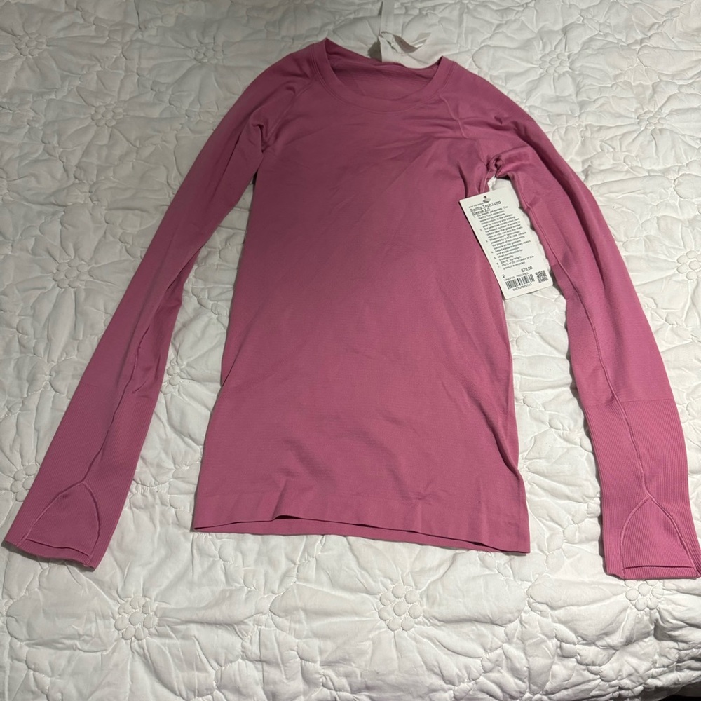 Lululemon Pink Blossom Swiftly Tech Size 2 NWT